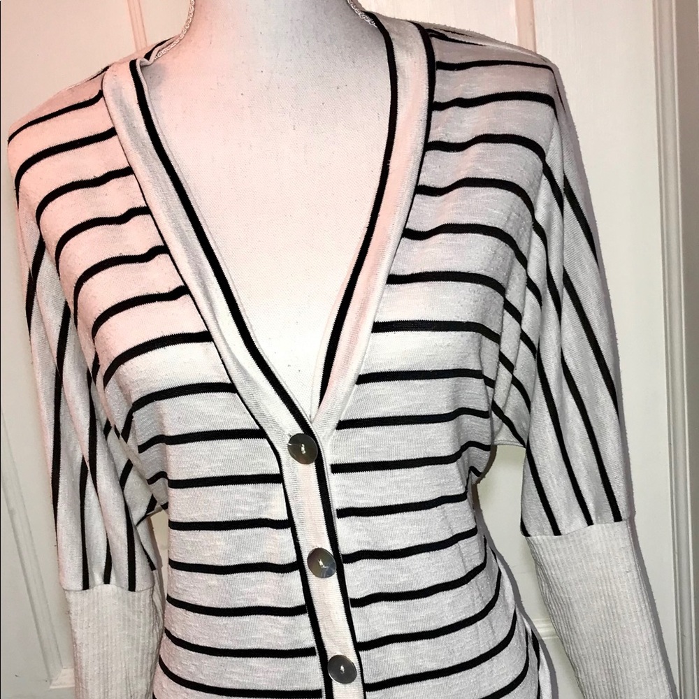 Sorad by A striped button up cardigan
